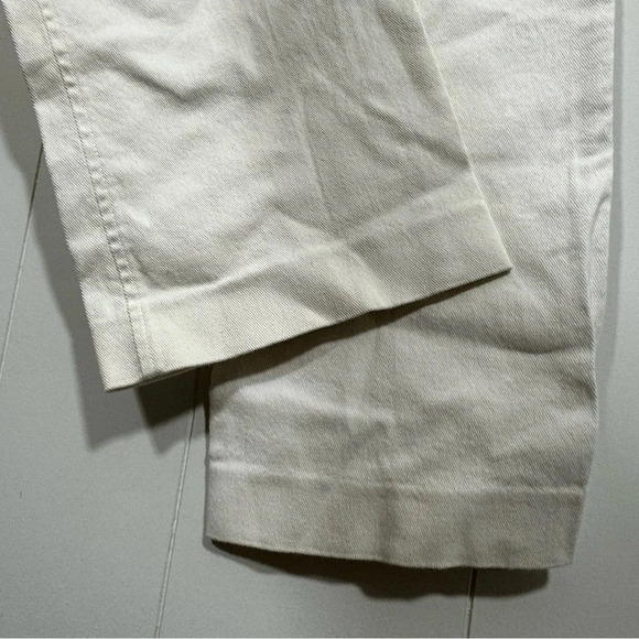 Lauren Jeans Co. White Cotton Stretch Jeans pants SZ 8 Buckle Accent - Picture 8 of 16